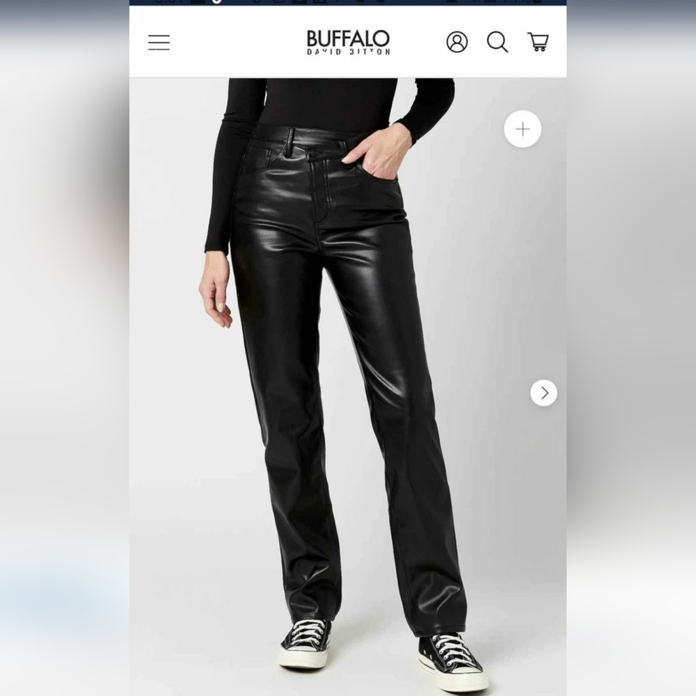 High rise pleather pants - Picture 2 of 11